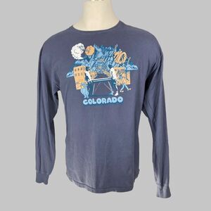 Phish Colorado Ping Pong T-Shirt Large Blue ComfortWash Band Tee Long Sleeve